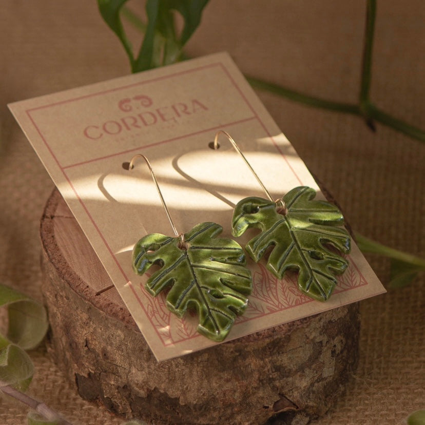Pendientes Monsteras