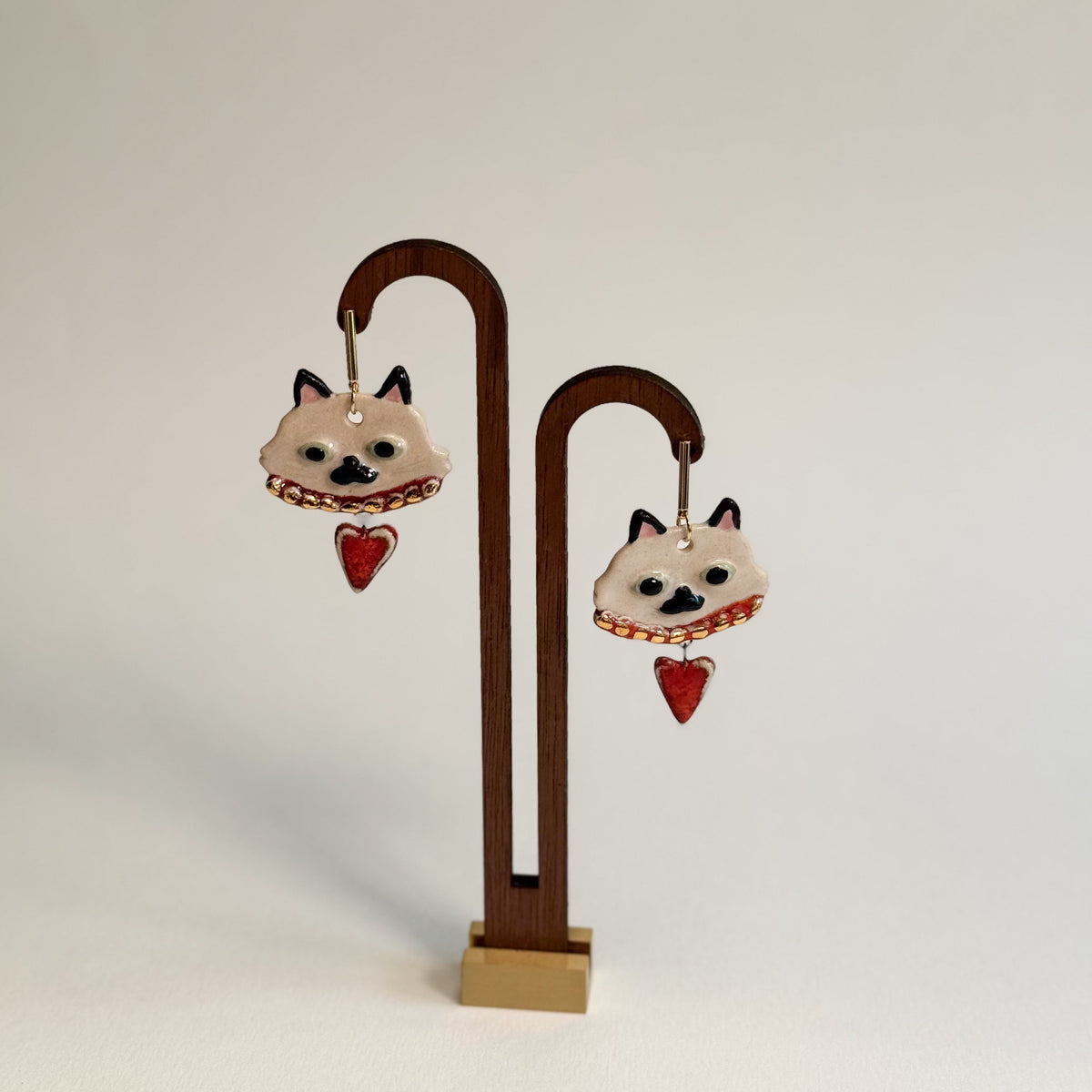 Pendientes Gato Real
