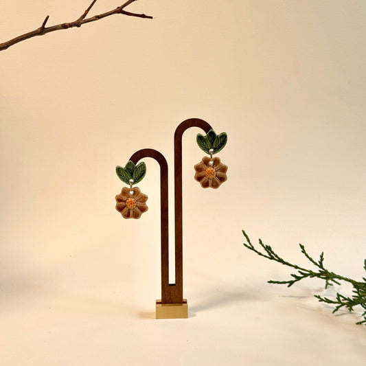 Pendientes Hoja & Flor
