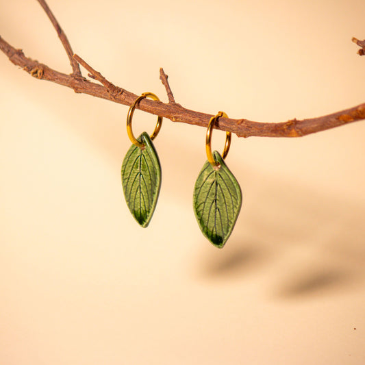 Pendientes Hojas del jardín