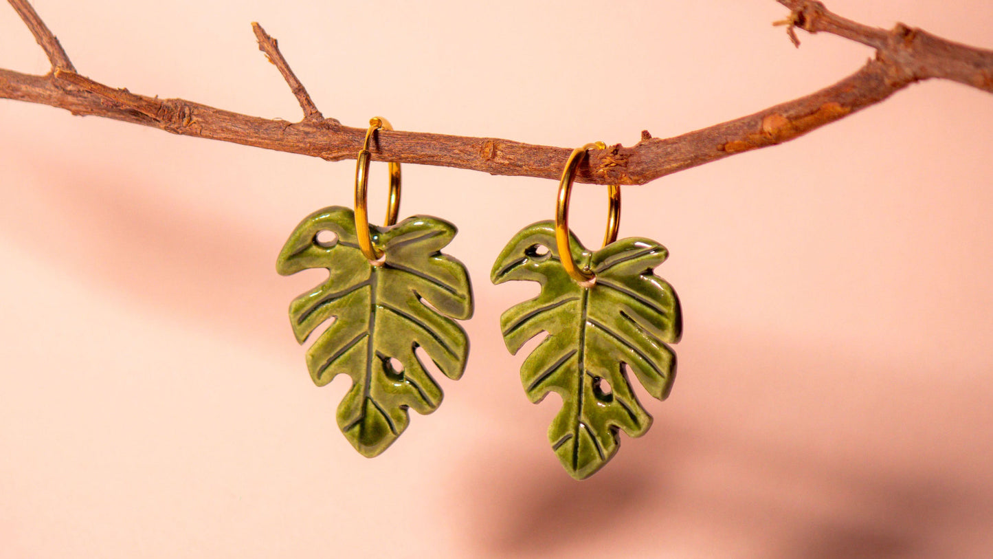 Pendientes Monsteras