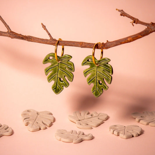 Pendientes Monsteras