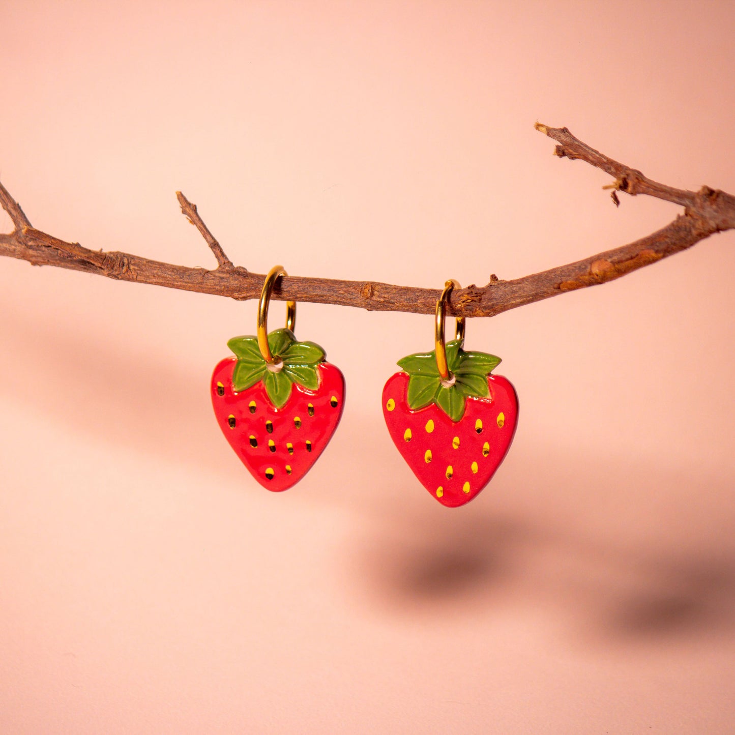 Pendientes Fresas