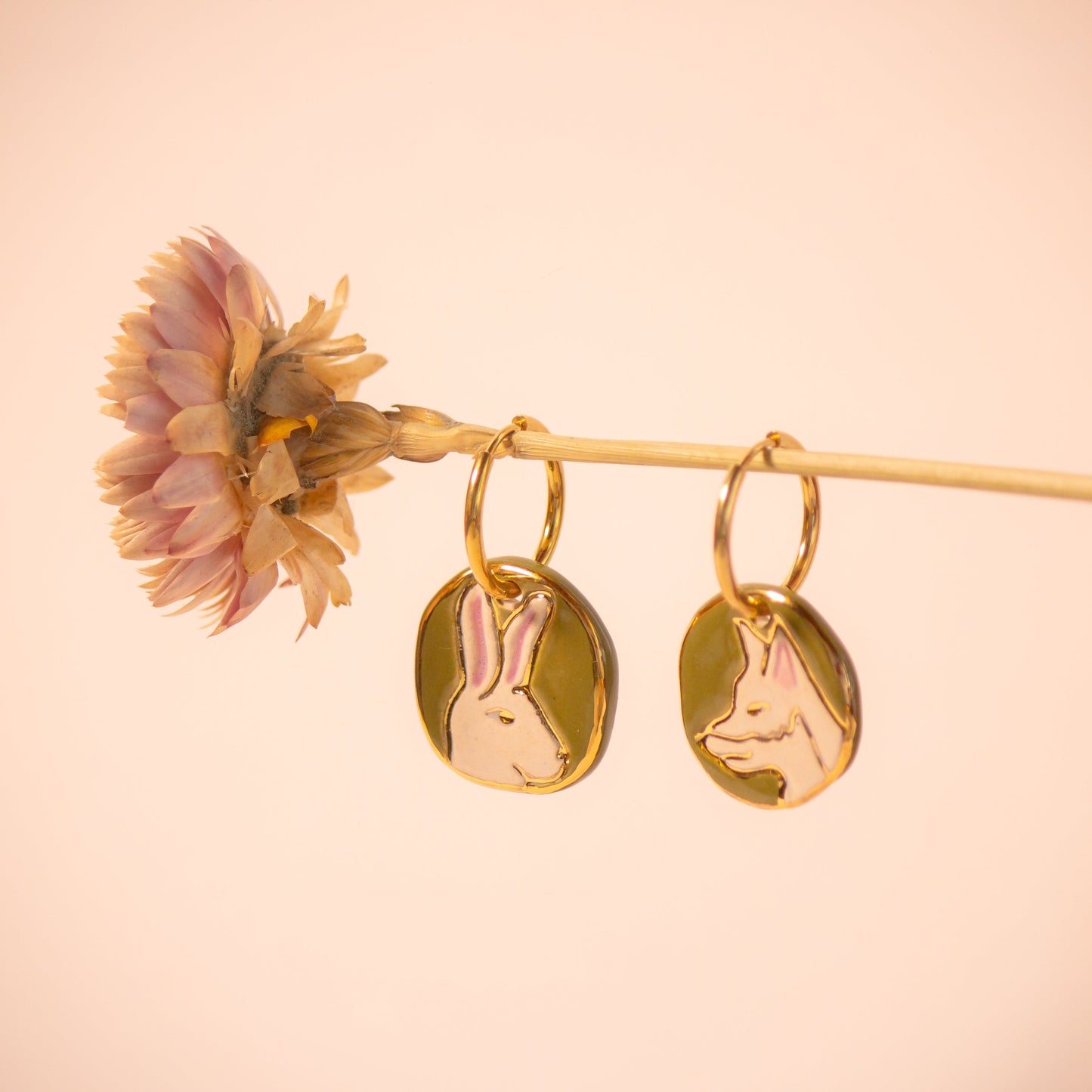 Pendientes El Zorro y el Conejo